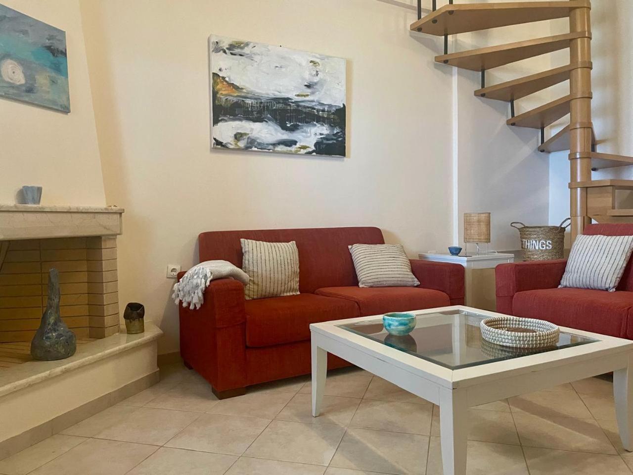 Seafront Lovely House - Kat'S Rentals Loútsa エクステリア 写真